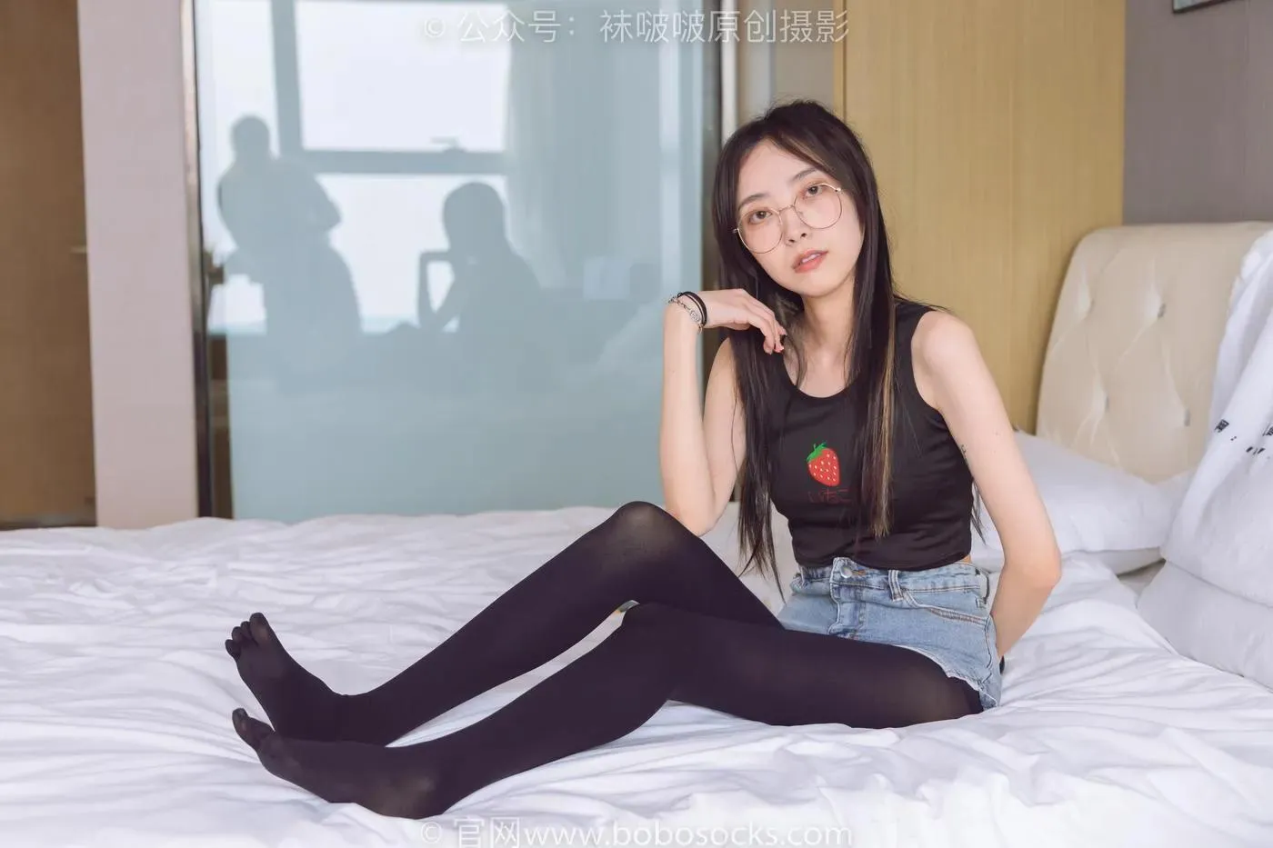 [BoBoSocks袜啵啵]NO.192 稚予-高跟鞋、黑色五指袜 [139P]插图8